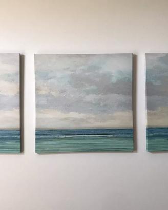 3 Quadri Canvas Ikea Oceano Pjatteryd