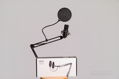 🎙️ Microfono a condensatore con braccio