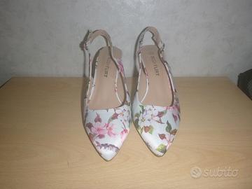 Scarpe Decollette Fiorate TG 38