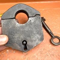 Lucchetto Antico 1800 Perfetto Cm 12x10