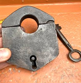 Lucchetto Antico 1800 Perfetto Cm 12x10