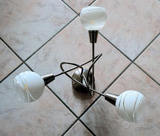 Lampada da Soffitto / Lampadario 3 Luci Globo