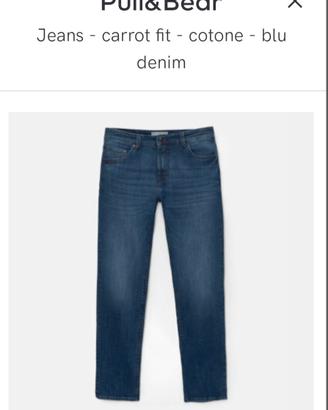  Jeans uomo Pull&Bear nuovi