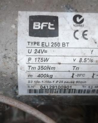 Coppia motori BFT ELI250BT 24volts