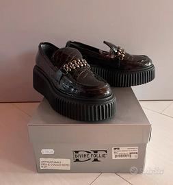 Mocassini Combact cocco nero Divine follie n.37