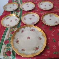 servizio da dolce 6 piattini più piatto grande