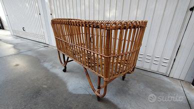 Lettino in Vimini vintage
