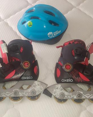 Pattini Roller Oxelo+Casco