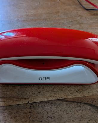 Telefono TIM SMILE cordless rosso design raro