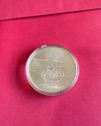 Canada 5 dollari 1976 olimpiadi