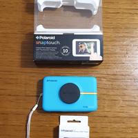 Polaroid snaptouch azzurra + pacco da 50 fogli 