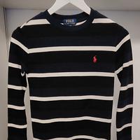 Maglia Polo Ralph Lauren a righe blu e bianche