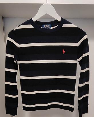 Maglia Polo Ralph Lauren a righe blu e bianche