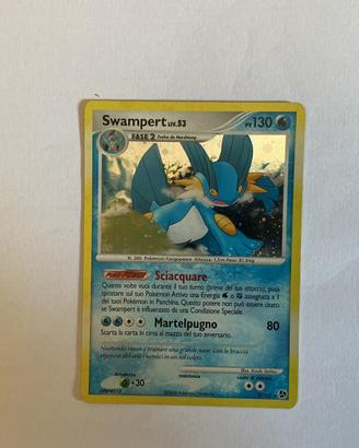 Carta pokemon holo swampert