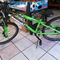 Bicicletta bambino kavasaki krock 24'