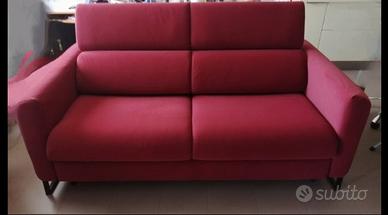 Divano letto in microfibra