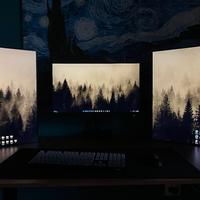 Triplo monitor 27" 180hz + braccio triplo