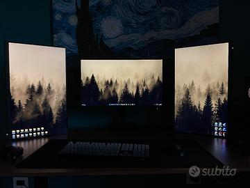 Triplo monitor 27" 180hz + braccio triplo