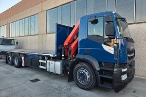 IVECO Stralis AD 260S36 6x2 - 2018 - gru e pianale