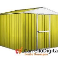 Box porta attrezzi lamiera 276x260 7,2 mq giallo