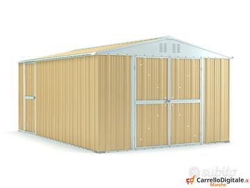 Box capanno acciaio lamiera 327x459cm beige