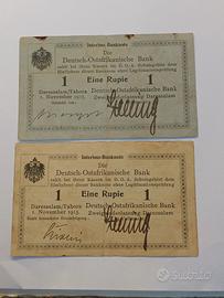 lotto 2 banconote Germania rare