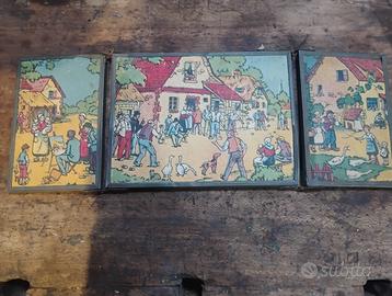 Specchio trittico vintage