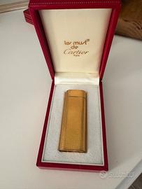 Accendino cartier placcato oro 18k