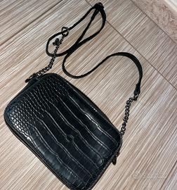 Borsa a tracolla effetto coccodrillo-elegante