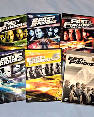 Lotto 6 dvd "Fast & Furious" dal 1 al 7  (no 3)