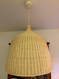 Lampadario in rattan- 60x60
