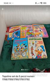 fumetti topolino set da 5 pezzi 