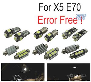KIT 21 LAMPADE LED INTERNE BMW X5 E70 07-13