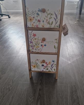 cassettiera in legno 
