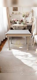 Tavolo quadrato allungabile Shabby Chic 