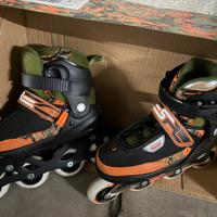 Pattini in linea pro SFR+casco+protezioni