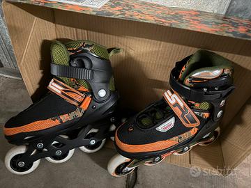 Pattini in linea pro SFR+casco+protezioni