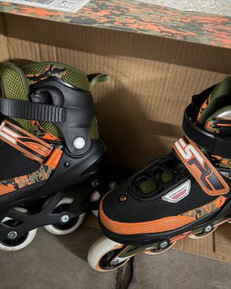 Pattini in linea pro SFR+casco+protezioni