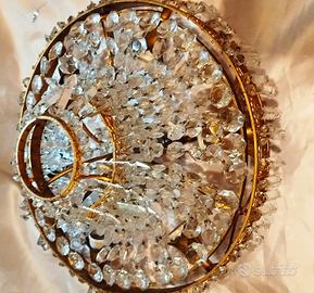 Lampadario cristallo vintage 