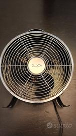 Ventilatore da tavolo in metallo retró Gluck