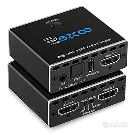 Estrattore audio HDMI 2.1 4K 120Hz VRR ALLM HDCP2.