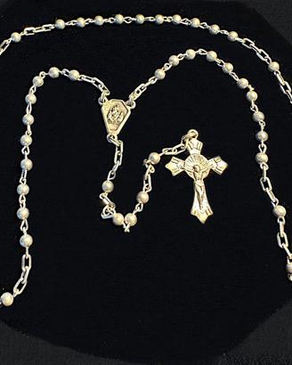 rosario primi del '900 con scatolina - arte sacra
