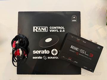 Interfaccia Rane SL3 per DJ + 2 vinili timecode