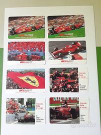 Lotto 8 Schede telefoniche Scuderia Ferrari Nuove