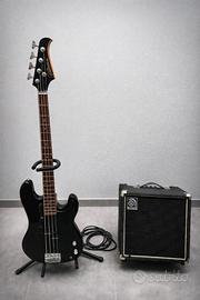 Kit Bassista - Basso Silvertone e Ampeg BA-108