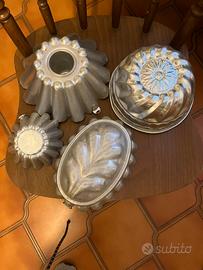 Stampi in alluminio per dolci vintage