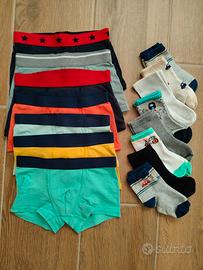 boxer e calzini tg 4/6 anni