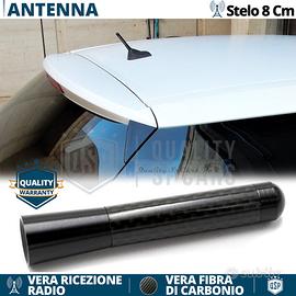 Antenna Corta 8cm Fibra Carbonio PER Citroen C3 C4