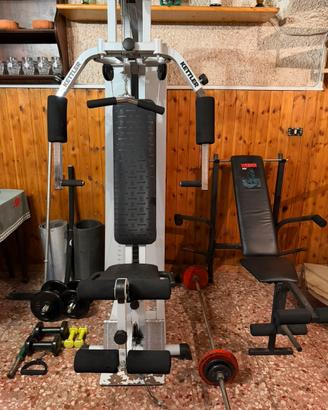 Palestra multifunzione Kettler + panca, pesi