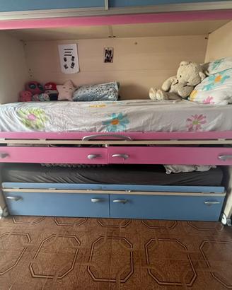 doppio letto per camera pee ragazzi/bambini